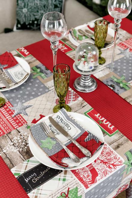 Доріжка на стіл  Merry Christmas ПРОВАНС, 40х140см 031476