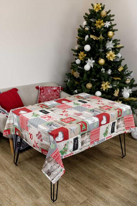 Скатертина Merry Christmas ПРОВАНС, 132х220см 031469