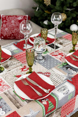 Серветка Merry Christmas червона Прованс, 35х45 см