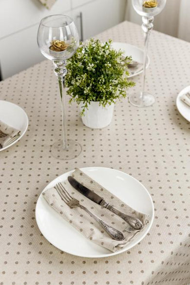 Серветка Горох беж ПРОВАНС, 35х45см 031526