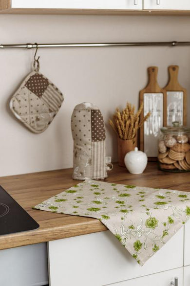 Серветка Квіти беж ПРОВАНС, 35х45см 031516