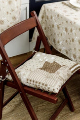 Подушка на стілець Печворк беж ПРОВАНС, 40х40см 031606