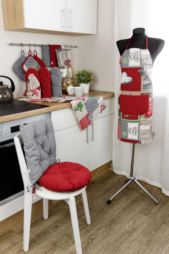 Подушка на стілець Merry Christmas сіра ПРОВАНС, 40х40см 031486