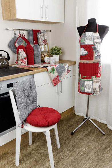 Подушка на стілець Merry Christmas сіра ПРОВАНС, 40х40см 031486