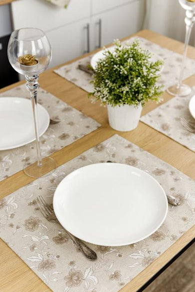 Набір серветок Квіти бежеві ПРОВАНС, 35х45см 035081