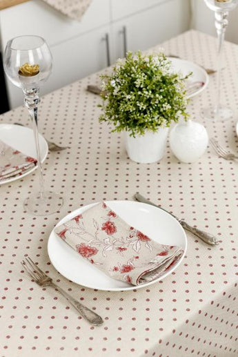 Серветка Квіти бордо ПРОВАНС, 35х45см 031518