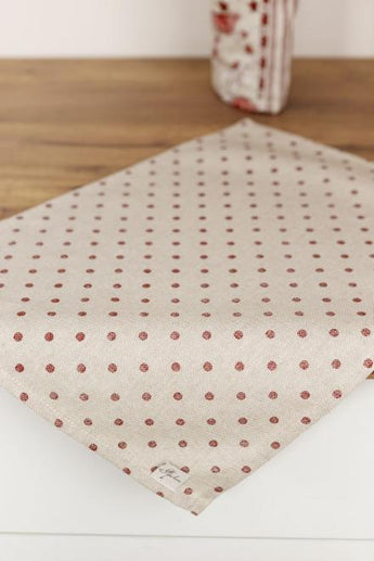 Серветка Горох бордо ПРОВАНС, 35х45см 031528