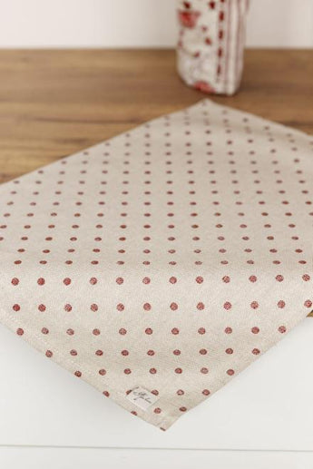 Набір серветок Горох бордо ПРОВАНС, 35х45см 035077