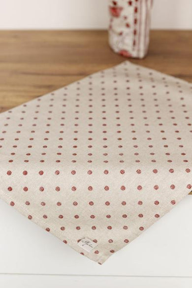 Набір серветок Горох бордо ПРОВАНС, 35х45см 035077