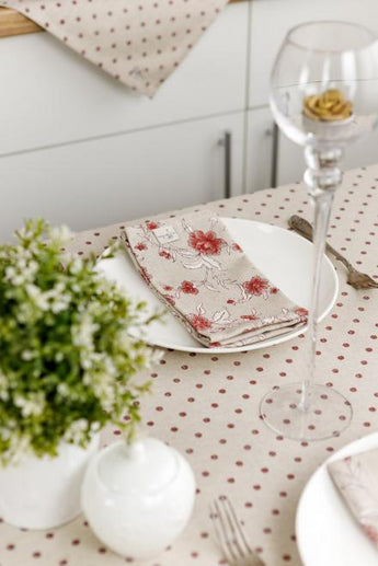 Серветка Квіти бордо ПРОВАНС, 35х45см 031518