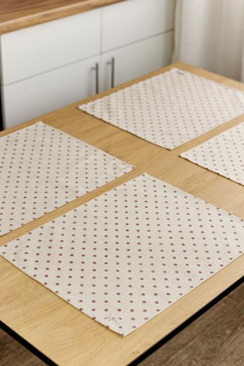 Набір серветок Горох бордо ПРОВАНС, 35х45см 035077