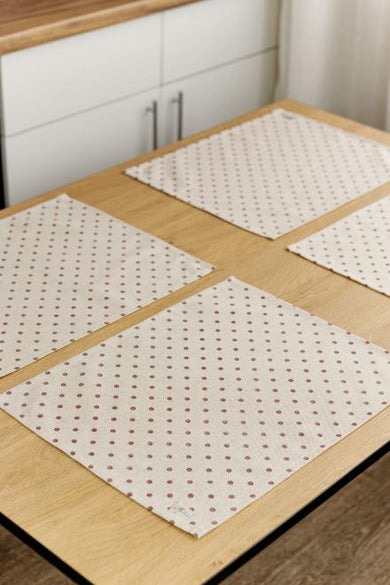 Набір серветок Горох бордо ПРОВАНС, 35х45см 035077