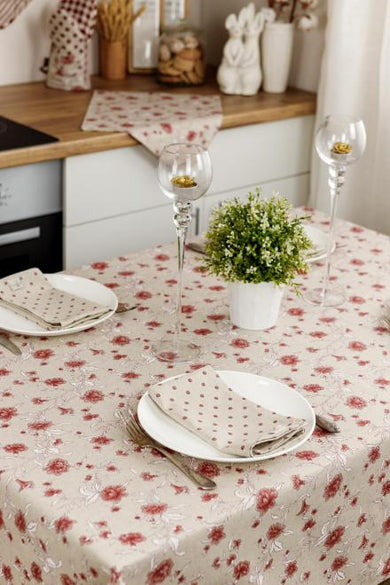 Серветка Горох бордо ПРОВАНС, 35х45см 031528