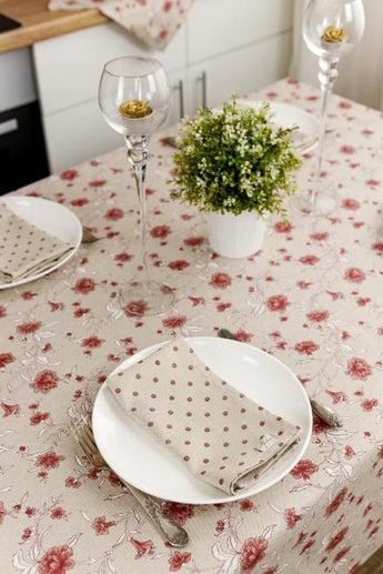 Серветка Горох бордо ПРОВАНС, 35х45см 031528