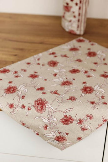 Серветка Квіти бордо ПРОВАНС, 35х45см 031518