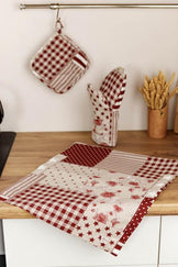 Прихватка Печворк бордо ПРОВАНС, 20х20см 031498