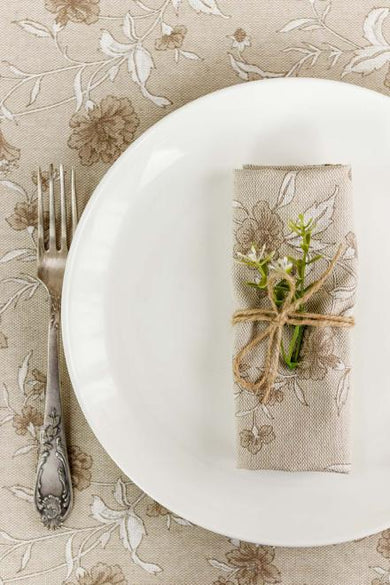 Набір серветок Квіти бежеві ПРОВАНС, 35х45см 035081