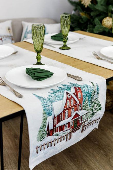 Гобеленова доріжка з велюром  Святковий дім ПРОВАНС, 35х100см 031358