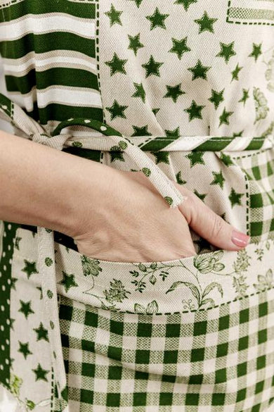 Фартух Печворк зелений ПРОВАНС, універсальний 031642