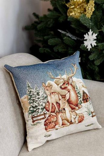Подушка декоративна Блакитне сяйво Оленята ПРОВАНС, 45х45см 031432