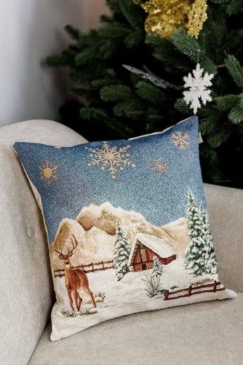 Подушка декоративна Блакитне сяйво Олень ПРОВАНС, 45х45см 031436