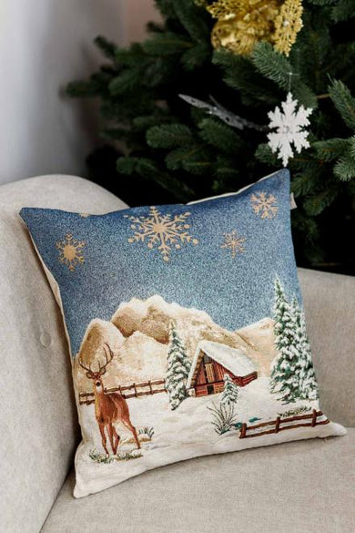 Подушка декоративна Блакитне сяйво Олень ПРОВАНС, 45х45см 031436