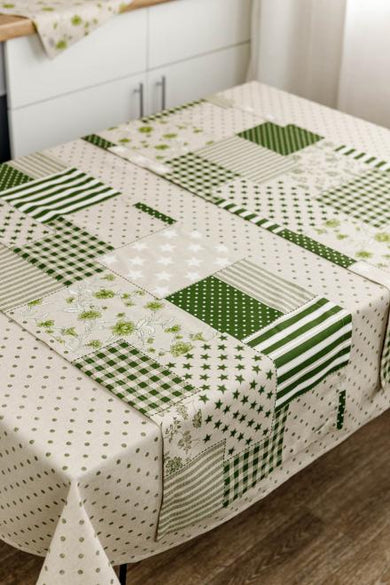 Скатертина Горох зелений ПРОВАНС, 136х180см 031582