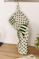 Набір рукавичка та прихватка Печворк зелений ПРОВАНС, 32х20см 034966