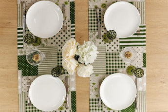 Доріжка на стіл Печворк зелений ПРОВАНС, 40х140см 031542