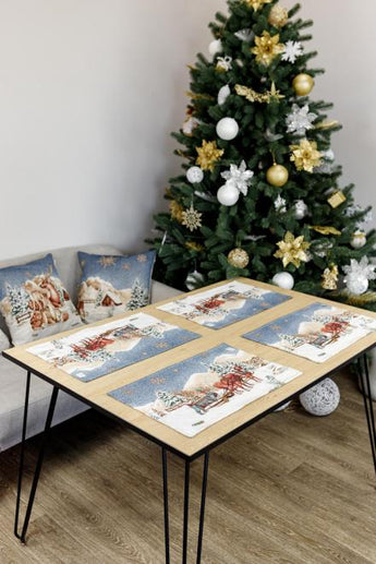 Гобеленова серветка Блакитне сяйво ПРОВАНС, 30х50см 031369