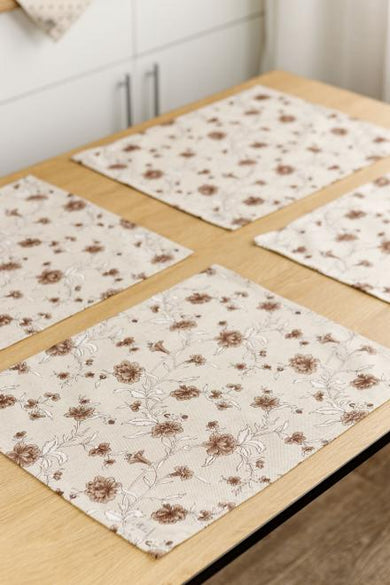 Серветка Квіти коричневі ПРОВАНС, 35х45см 031520
