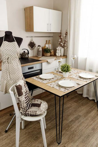 Серветка Квіти коричневі ПРОВАНС, 35х45см 031520