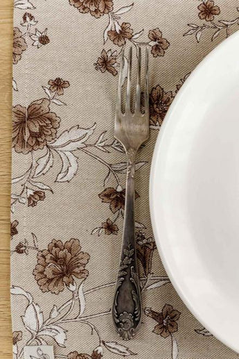 Серветка Квіти коричневі ПРОВАНС, 35х45см 031520