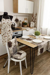 Доріжка на стіл Печворк коричневий ПРОВАНС, 40х140см 031540