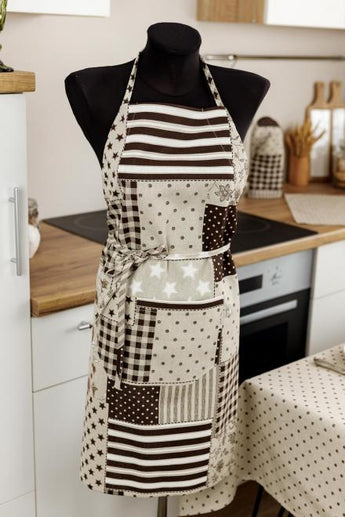 Фартух Печворк коричневий ПРОВАНС, універсальний 031640