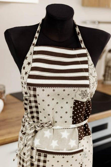 Фартух Печворк коричневий ПРОВАНС, універсальний 031640