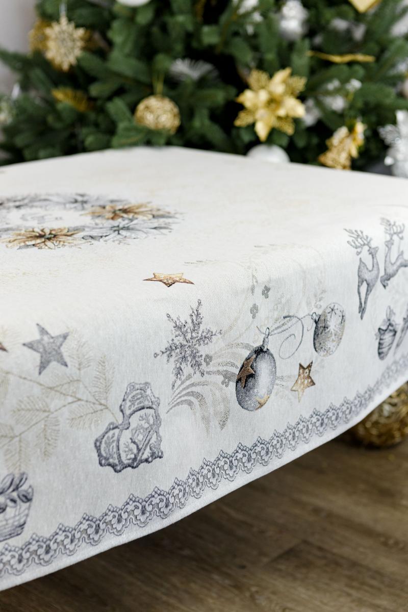 Скатертина на стіл гобеленова SILVER STAR ПРОВАНС, 135х140см 031279