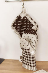 Прихватка Печворк коричневий ПРОВАНС, 20х20см 031500