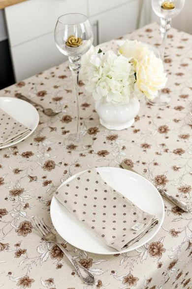 Набір серветок Горох коричневий ПРОВАНС, 35х45см 035079