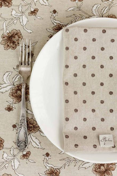 Набір серветок Горох коричневий ПРОВАНС, 35х45см 035079