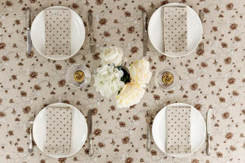 Серветка Горох коричневий ПРОВАНС, 35х45см 031530