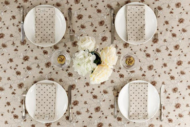 Серветка Горох коричневий ПРОВАНС, 35х45см 031530