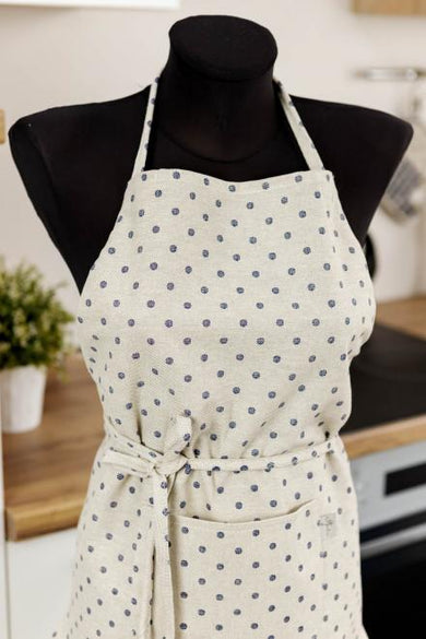 Фартух Горох синій ПРОВАНС, універсальний 031624