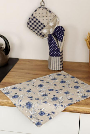 Прихватка Печворк синій ПРОВАНС, 20х20см 031494