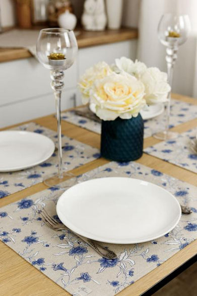 Серветка Квіти сині ПРОВАНС, 35х45см 031514