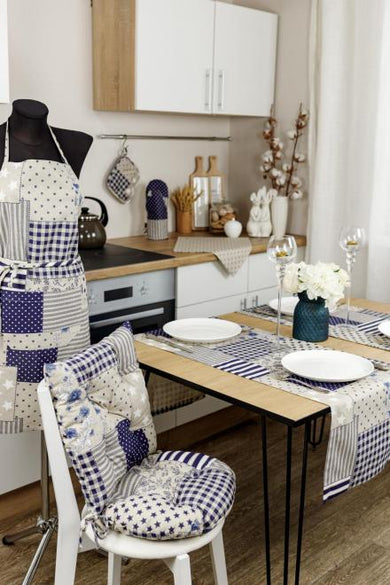 Фартух Печворк синій ПРОВАНС, універсальний 031634