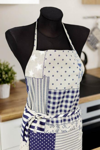 Фартух Печворк синій ПРОВАНС, універсальний 031634