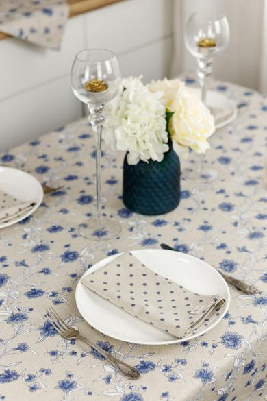Серветка Горох синій ПРОВАНС, 35х45см 031524