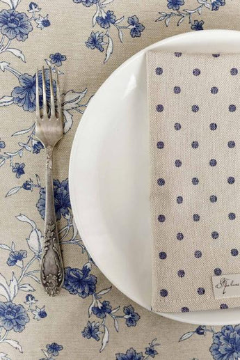 Серветка Горох синій ПРОВАНС, 35х45см 031524