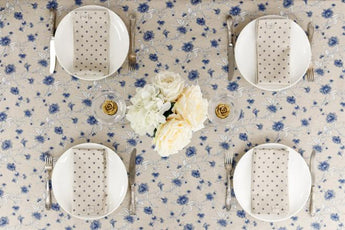 Серветка Горох синій ПРОВАНС, 35х45см 031524